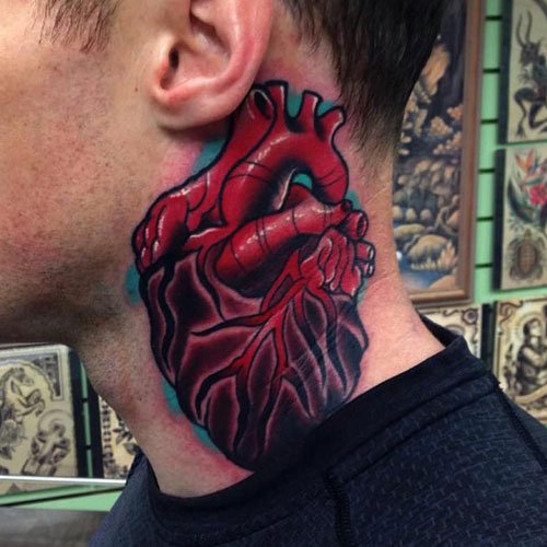 heart tattoos for men