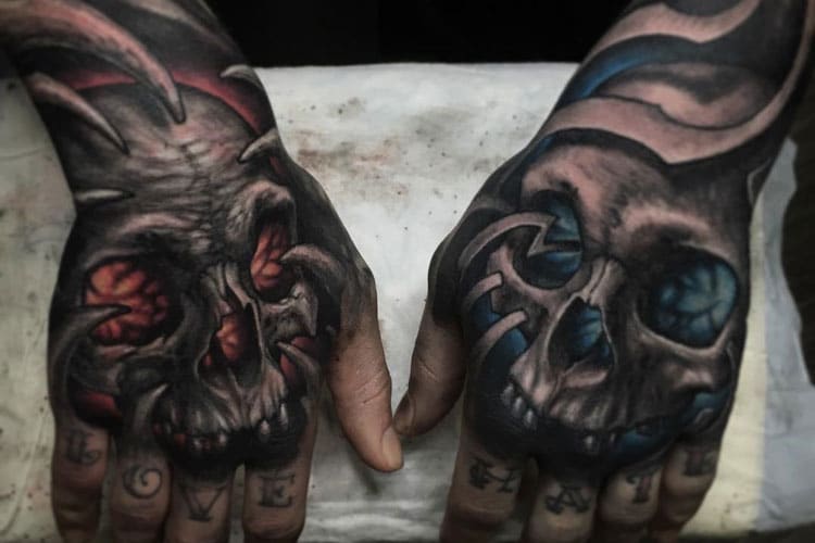 hand tattoos for men
