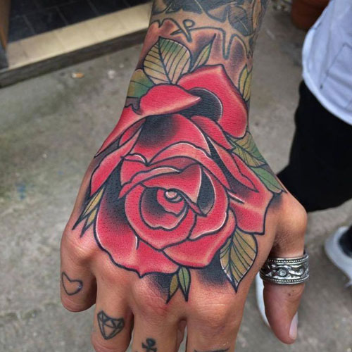 hand tattoos for men