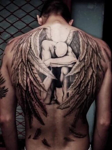 angel tattoos for men