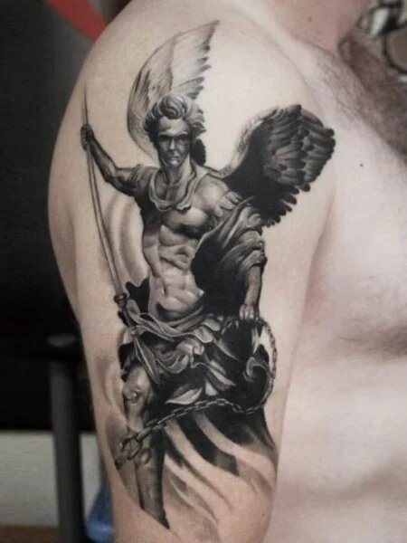 angel tattoos for men