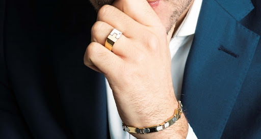 man wearing jewelery