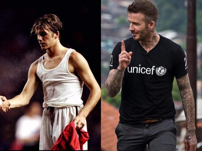 celebrities before and after getting tattoos