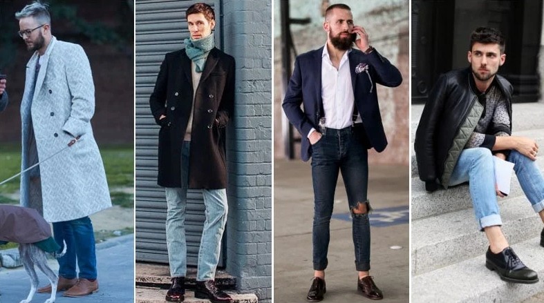 oxford shoes and jeans fashion