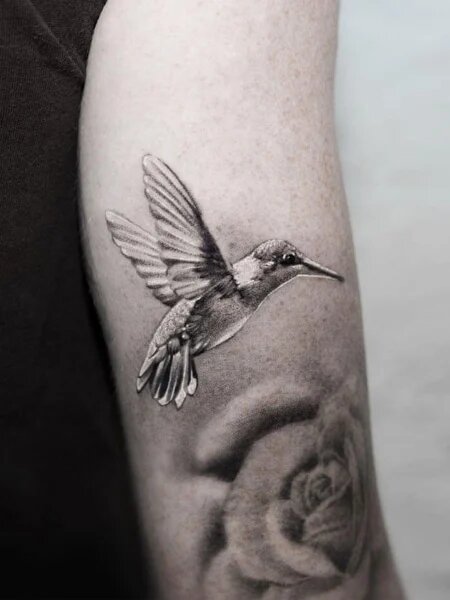 Delicate and Meaningful Hummingbird Tattoos for Men