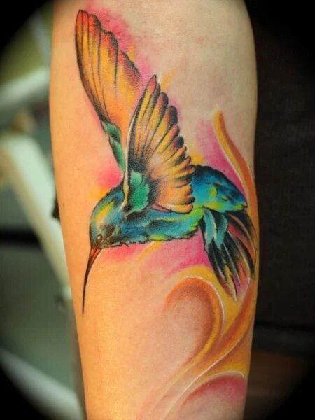 Delicate and Meaningful Hummingbird Tattoos for Men