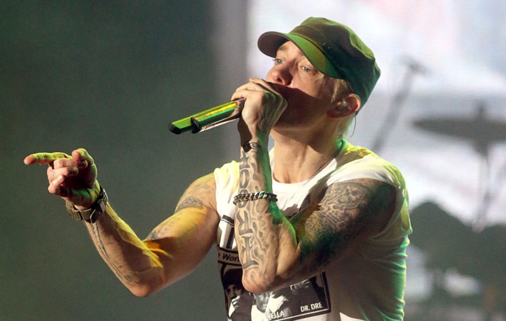  Eminem performs in concert during the Austin City Limits Music Festival at Zilker Park on October 11, 2014 in Austin, Texas