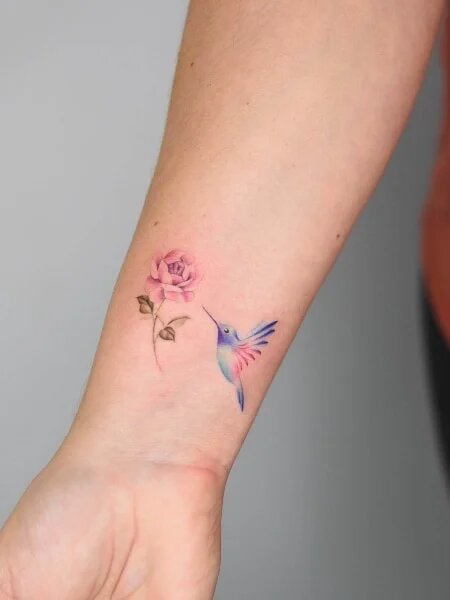 Delicate and Meaningful Hummingbird Tattoos for Men