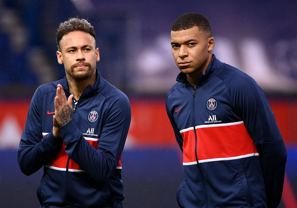 Kylian Mbappe and Neymar