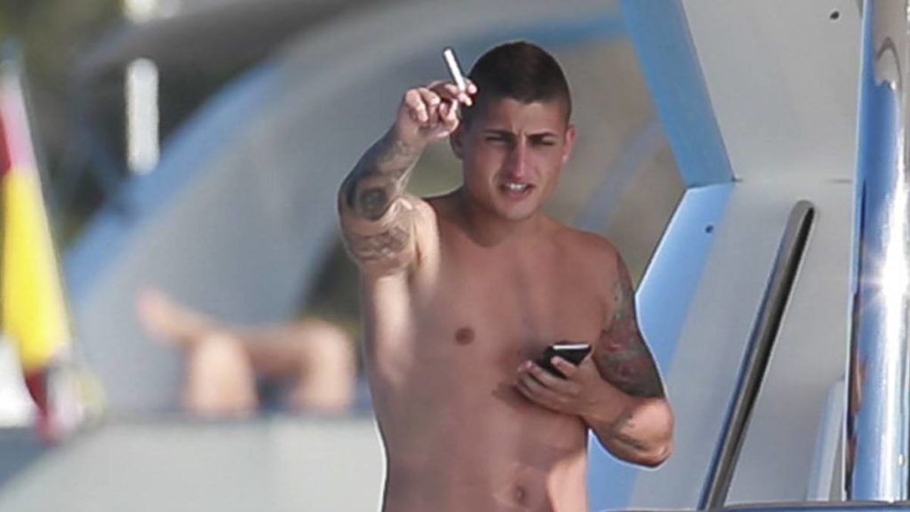 Marco Verratti smoking