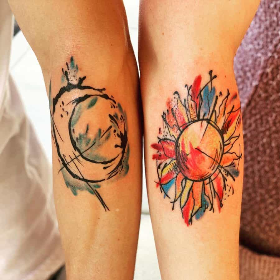 moon tattoos for men