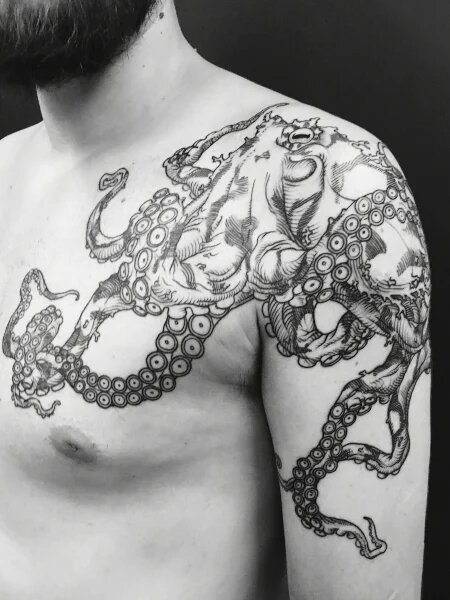 octopus tattoos for men