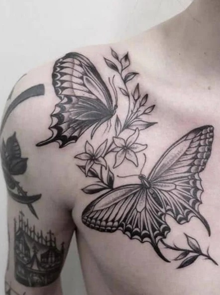 flower tattoos for men