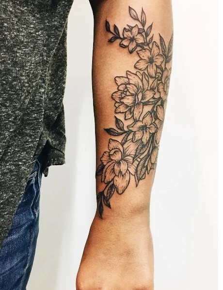 flower tattoos for men