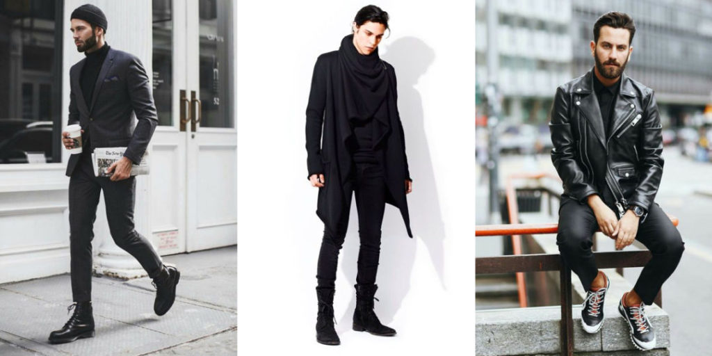 black fashion for men