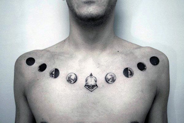 moon tattoos for men