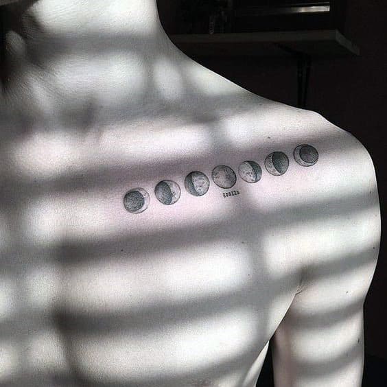 moon tattoos for men