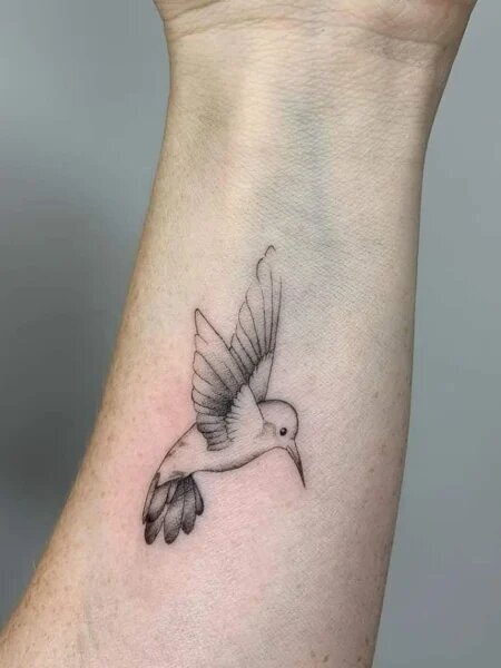 Delicate and Meaningful Hummingbird Tattoos for Men