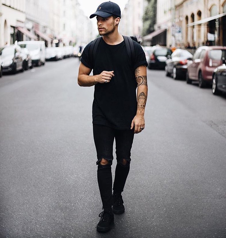 All-Black fashion style for men