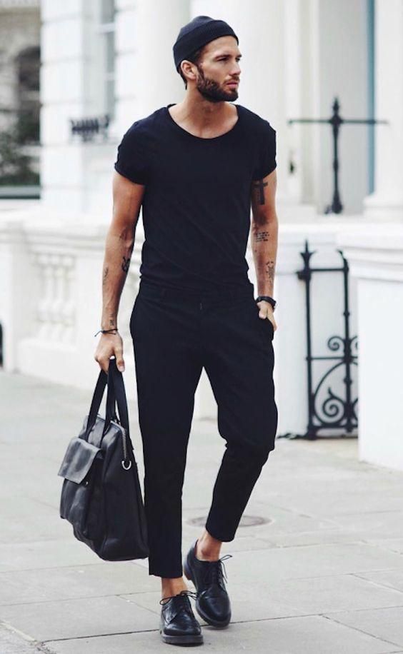 All-Black fashion style for men