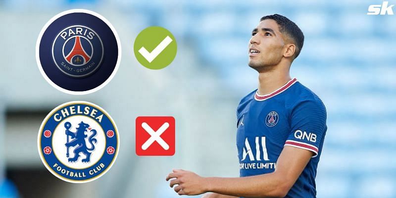 Achraf Hakimi explains why he rejected Chelsea for PSG