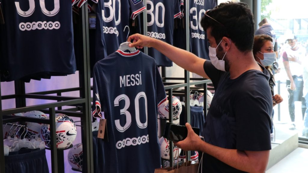 Lionel Messi jersey sales