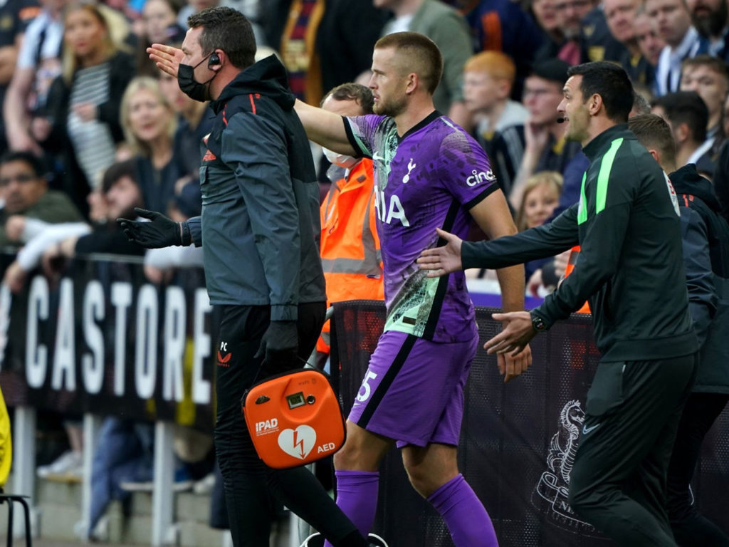 Newcastle’s club doctor Paul Catterson sprinted across the pitch with a defibrillator