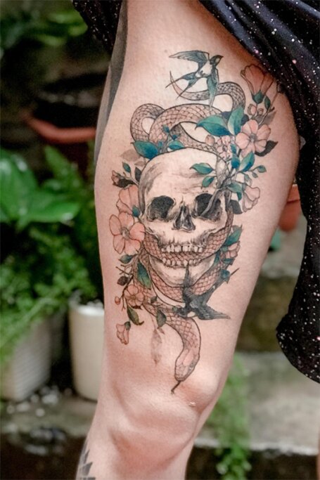 snake tattoos for men
