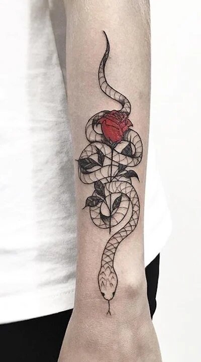 snake tattoos for men