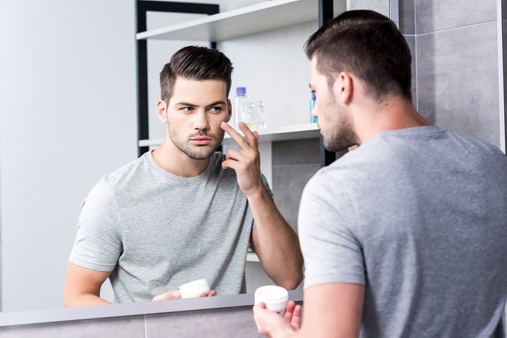 Men's skin care routine