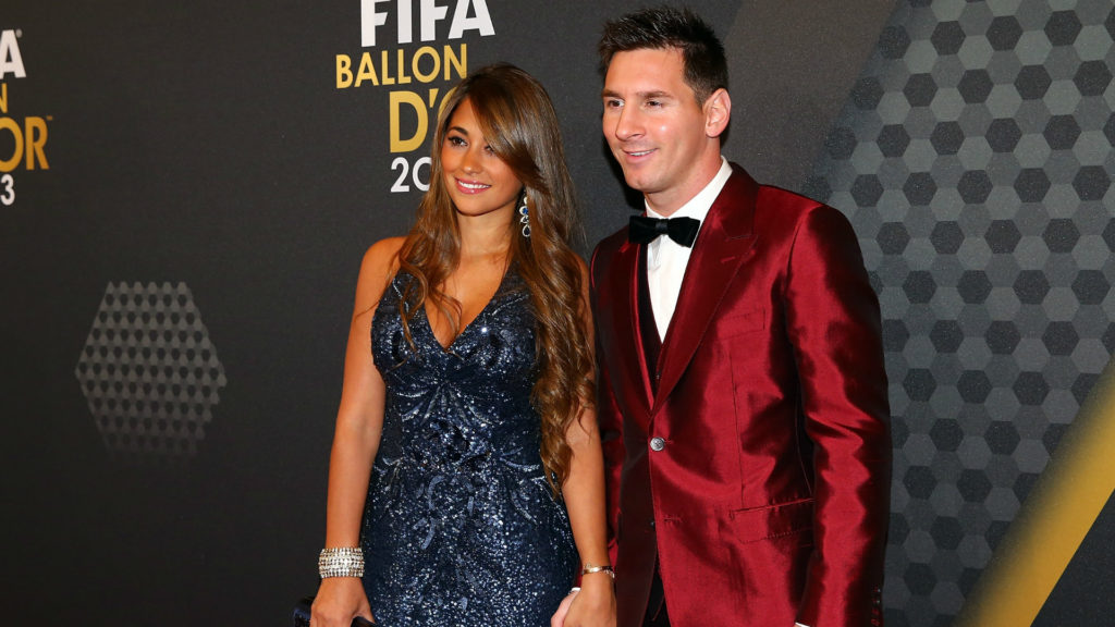 Antonella Roccuzzo and Lionel Messi 