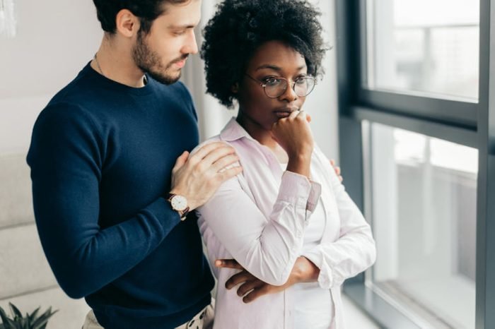 Young Unhappy Couple Having Problems In Relationship 