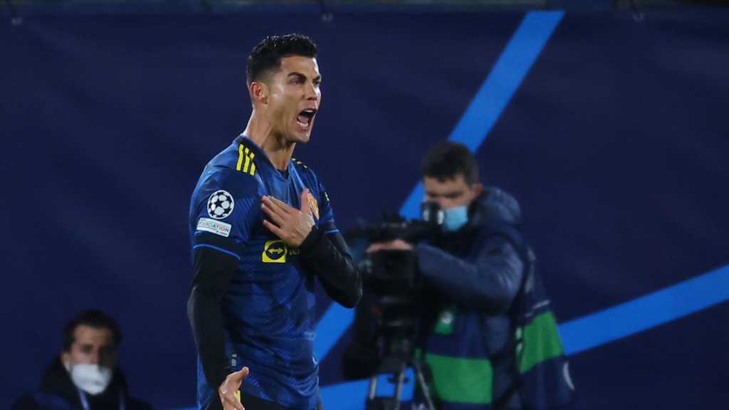 Cristiano Ronaldo celebrated after scored against Villareal
