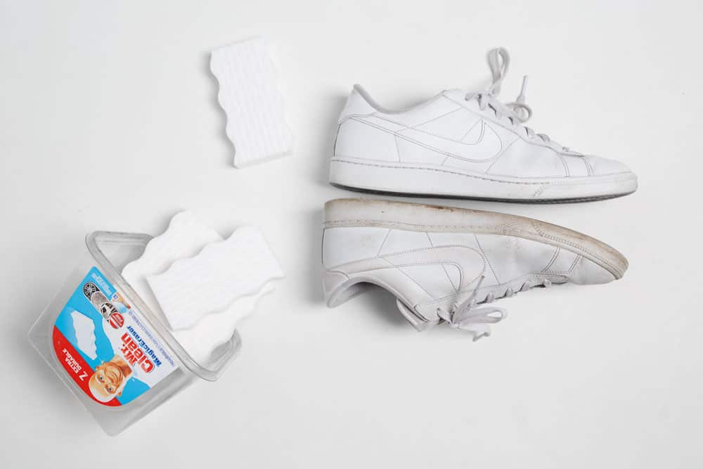 Clean White Shoes With Erasers 