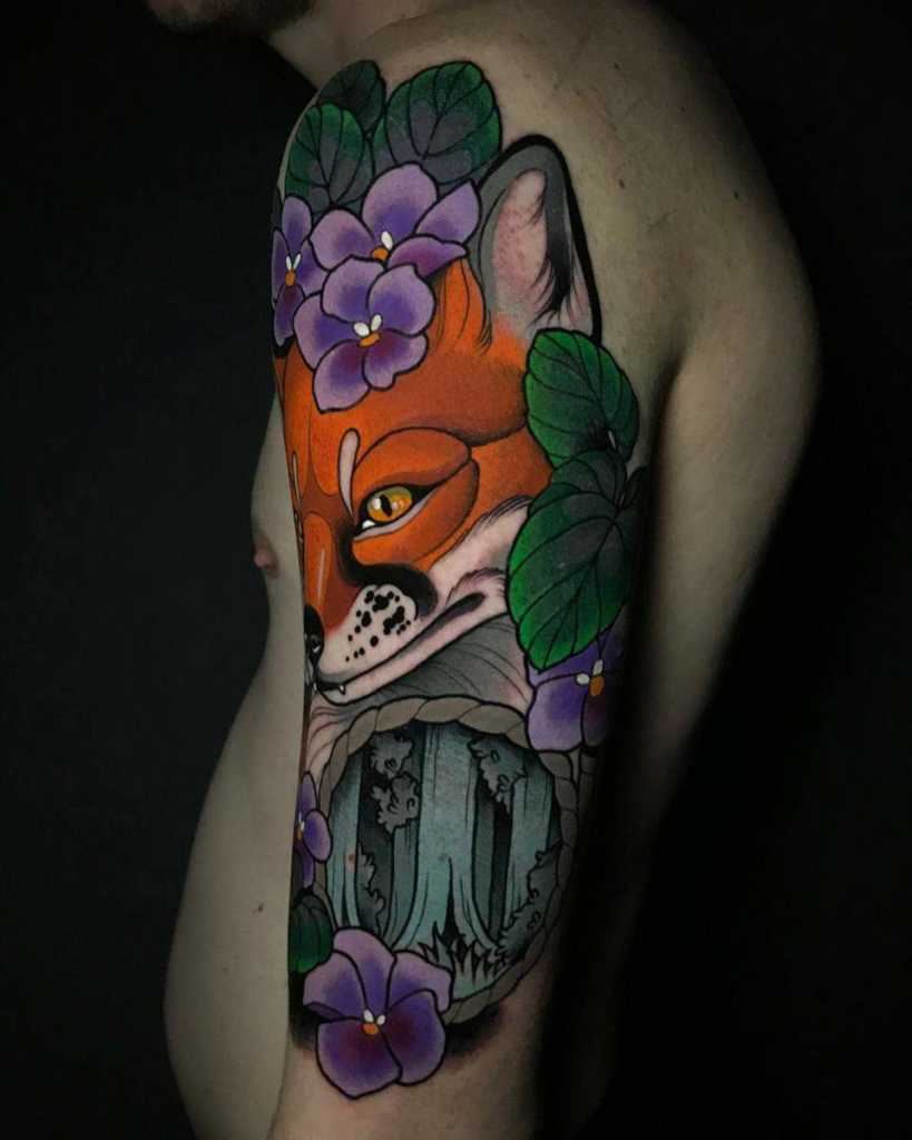 fox tattoos for men