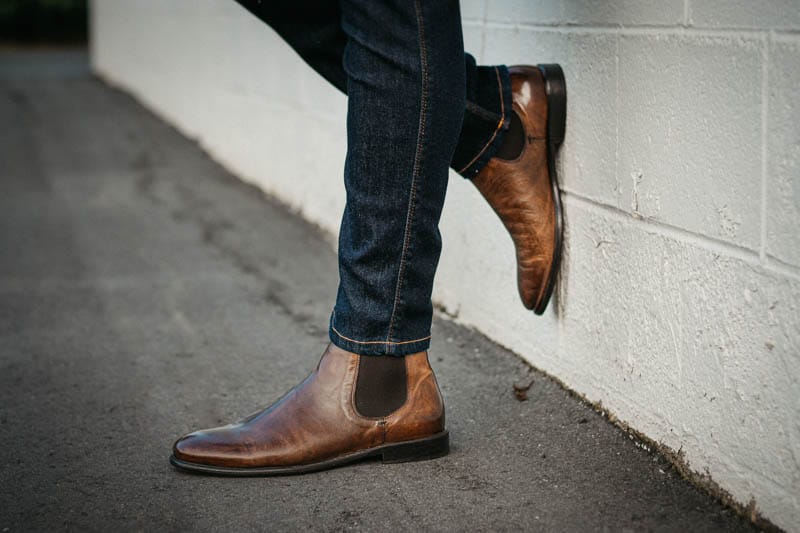 man wear a Chelsea Boot 