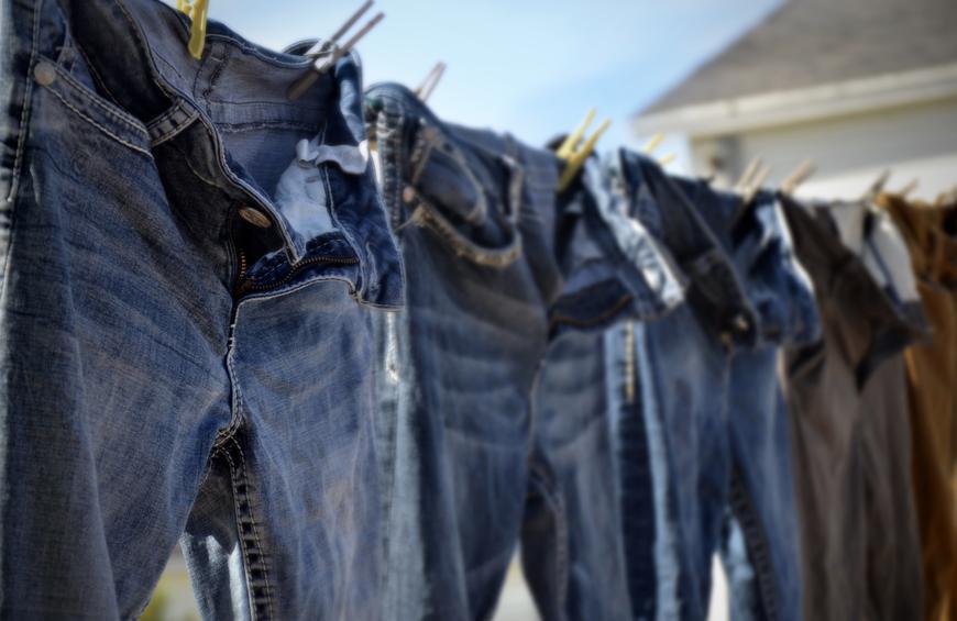 Jean pants Hang Dry and Air Dry 