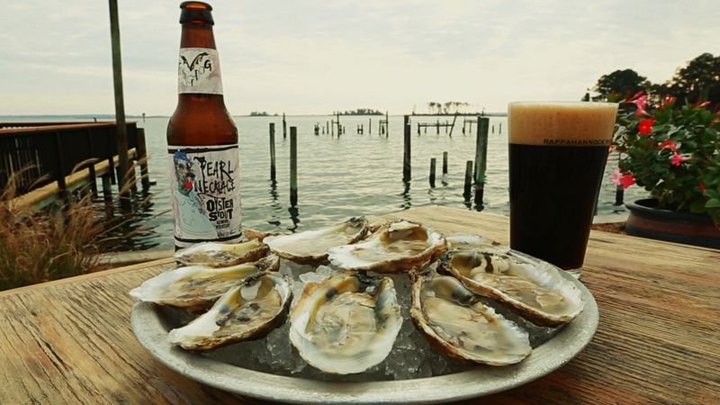 Stouts Beers and oysters