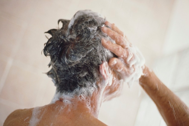 man Washing Hair 