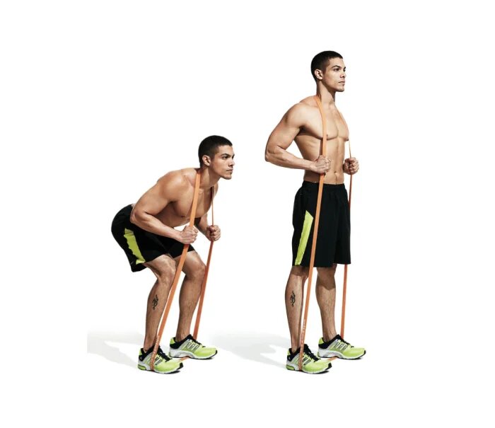 Workout for men to do with resistance bands