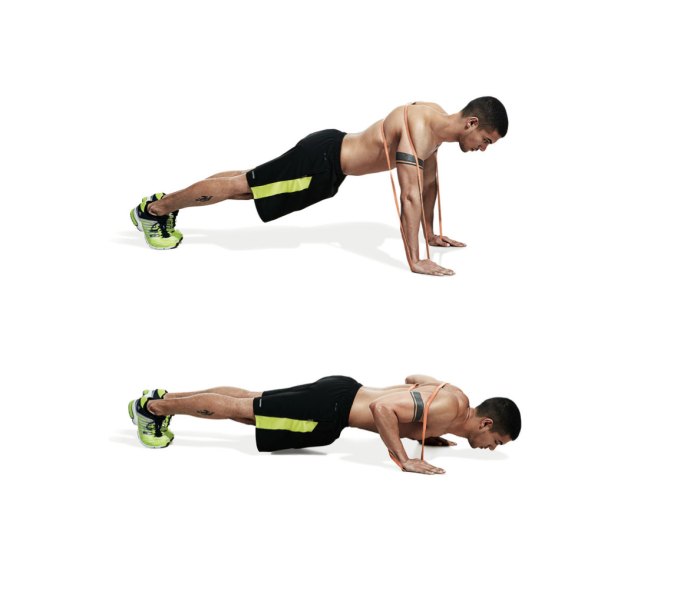 Workout for men to do with resistance bands