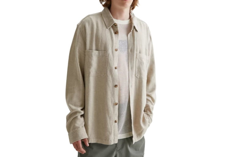 Without Walls Textured Linen Overshirt