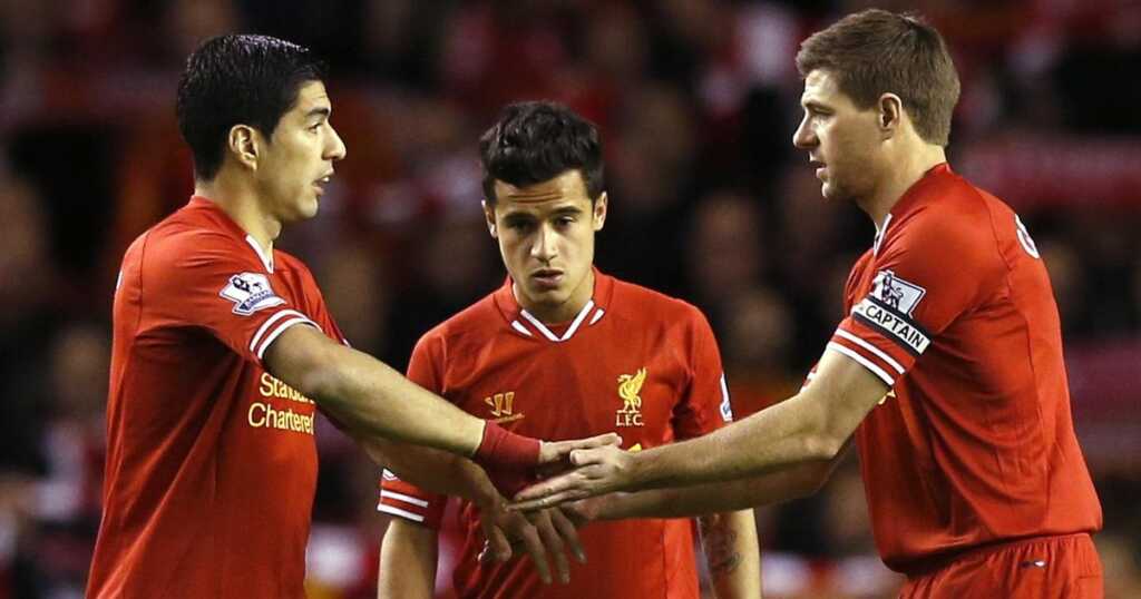 Luis Suarez and Steven Gerrard during their time at Anfield