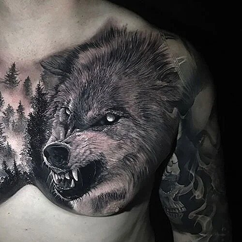 Wolf Tattoos for Men