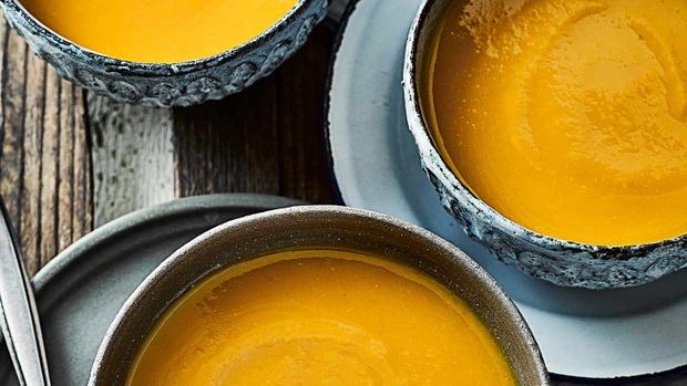 Sweet potato, carrot and ginger soup 