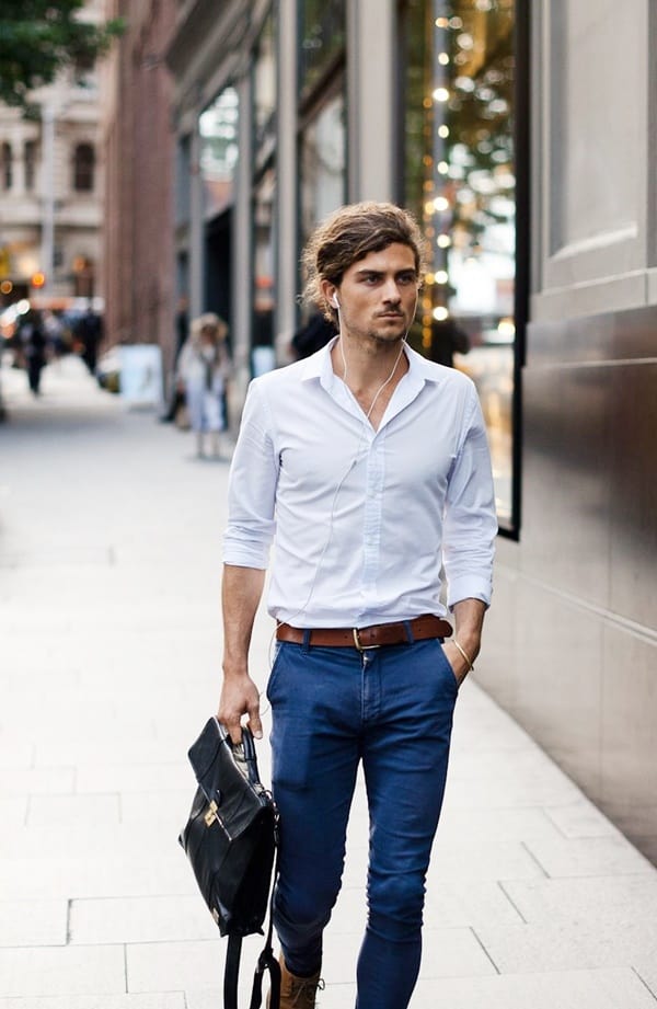 Best Blue Jeans With White Shirt Outfits For Men