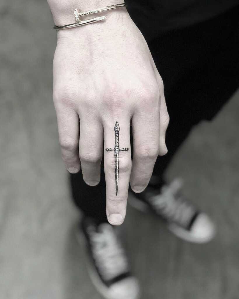 Middle Finger Tattoo