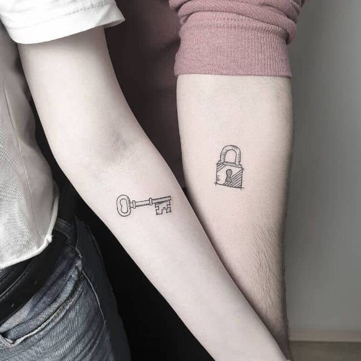 Adorable Couples Tattoos To Get for couples