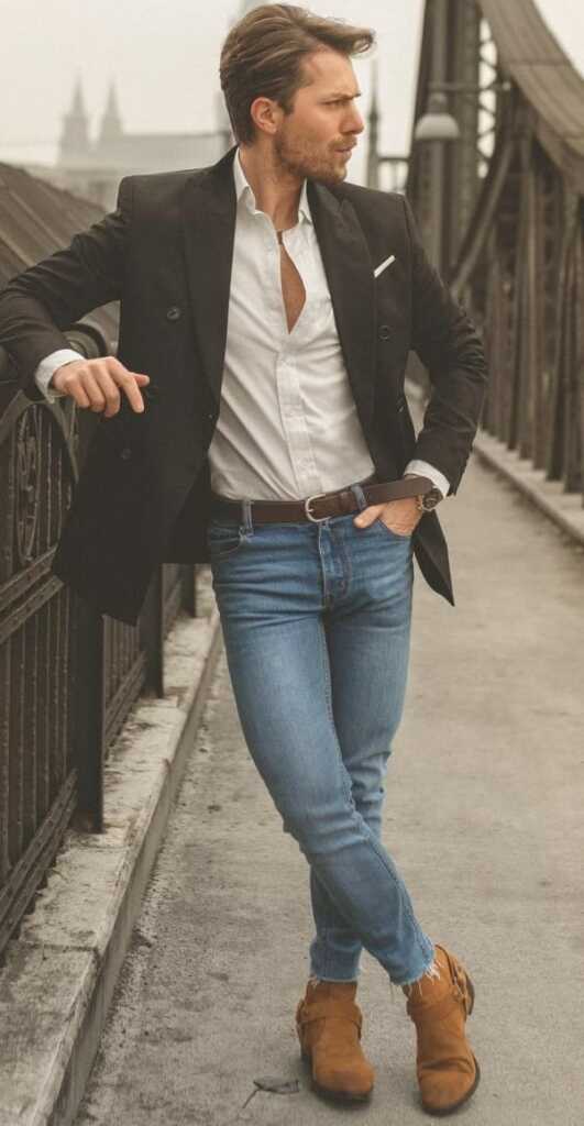 Best Blue Jeans With White Shirt Outfits For Men