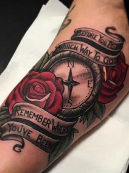 MEMORABLE ROSE TATTOOS FOR MEN